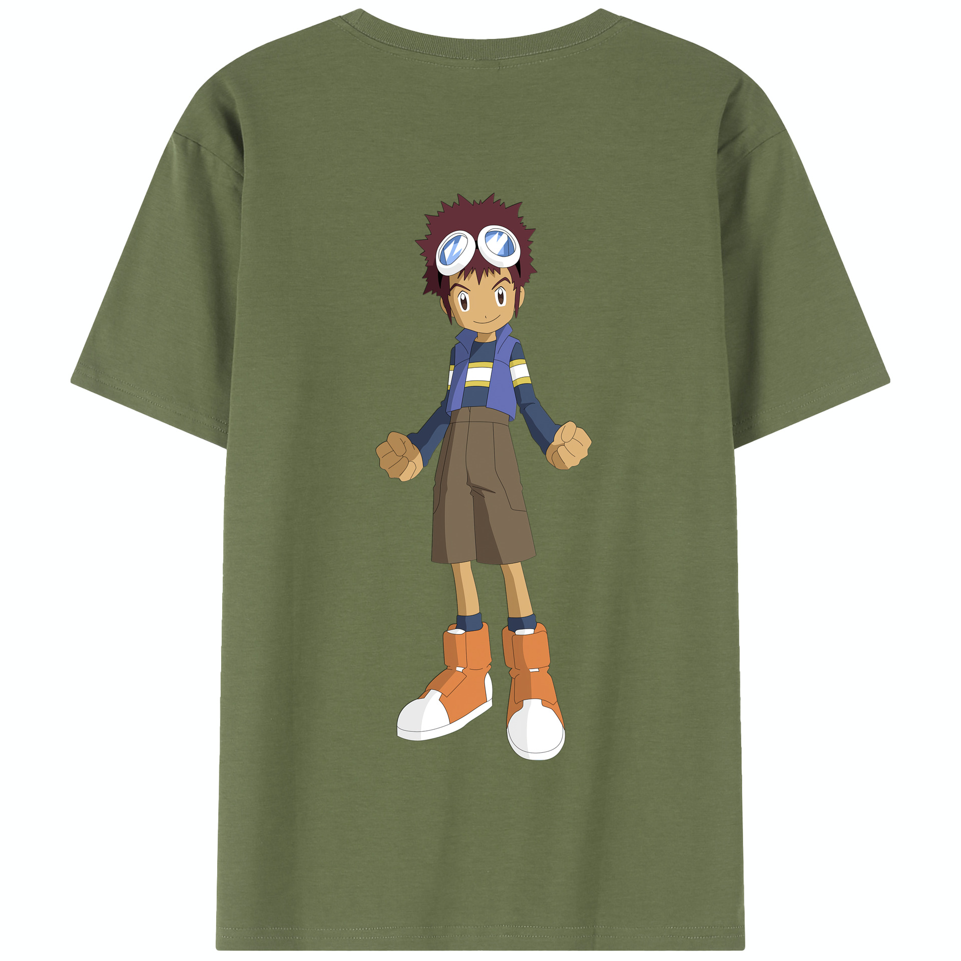 （画像用） Digimon デジタルモンスター/デジモン 綿100％半袖Tシャツ（背面プリント）